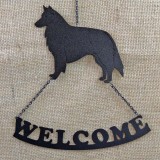 BELGIAN SHEEPDOG WELCOME SIGN